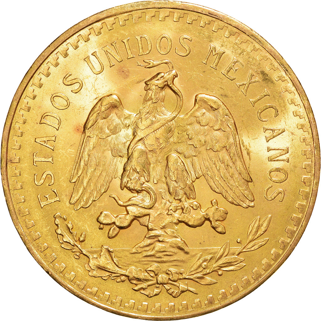 Moneda, México, 50 Pesos, 1923, Mexico City, EBC+, Oro, KM:481