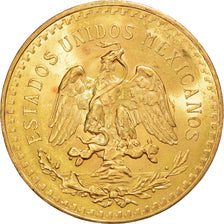 Moneda, México, 50 Pesos, 1923, Mexico City, EBC+, Oro, KM:481