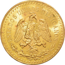 Coin, Mexico, 50 Pesos, 1923, Mexico City, MS(60-62), Gold, KM:481
