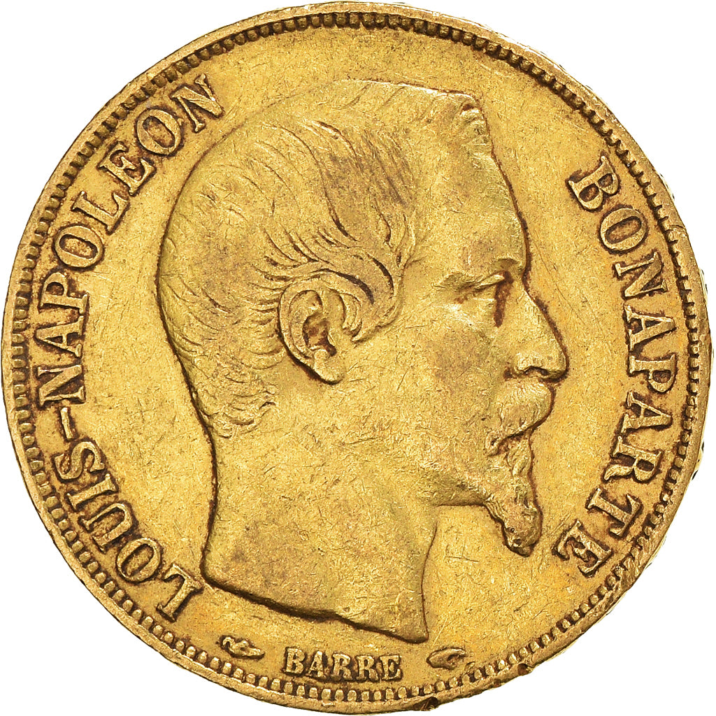 Moneta, Francja, Louis Napoleon, 20 Francs, 1852, Paris, EF(40-45), Złoto