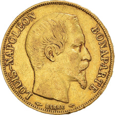 Moneta, Francja, Louis Napoleon, 20 Francs, 1852, Paris, EF(40-45), Złoto