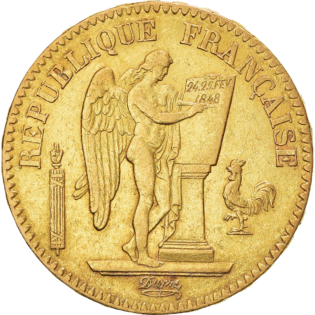 Monnaie, France, Génie, 20 Francs, 1849, Paris, TTB, Or, Gadoury:1032, KM:757