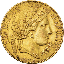 Moneda, Francia, Cérès, 20 Francs, 1850, Paris, MBC+, Oro, KM:762