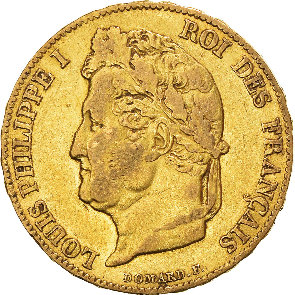 Moneta, Francia, Louis-Philippe, 20 Francs, 1841, Paris, MB+, Oro, KM:750.1