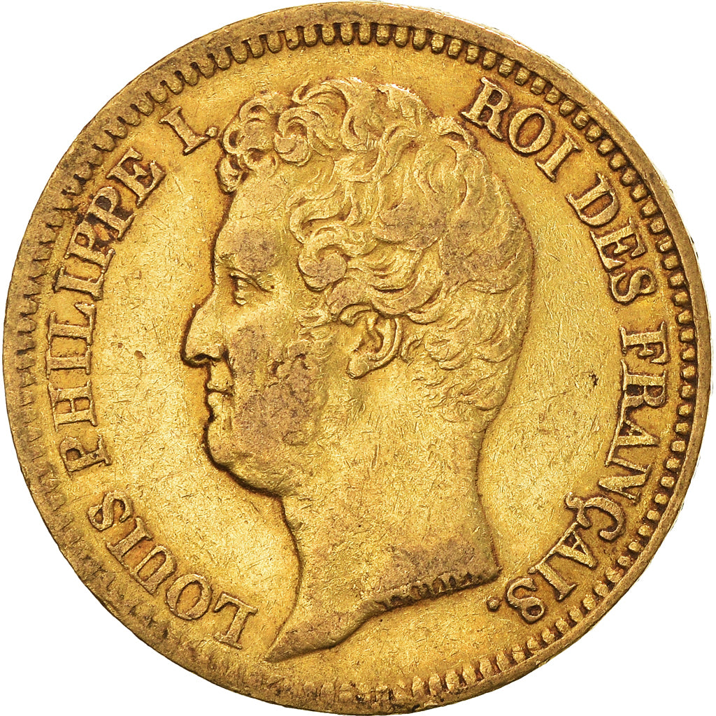 Coin, France, Louis-Philippe, 20 Francs, 1831, Paris, EF(40-45), Gold, KM:746.1