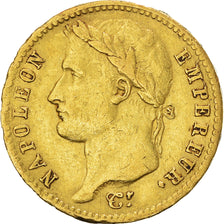 Coin, France, Napoléon I, 20 Francs, 1810, Paris, VF(30-35), Gold, KM:695.1