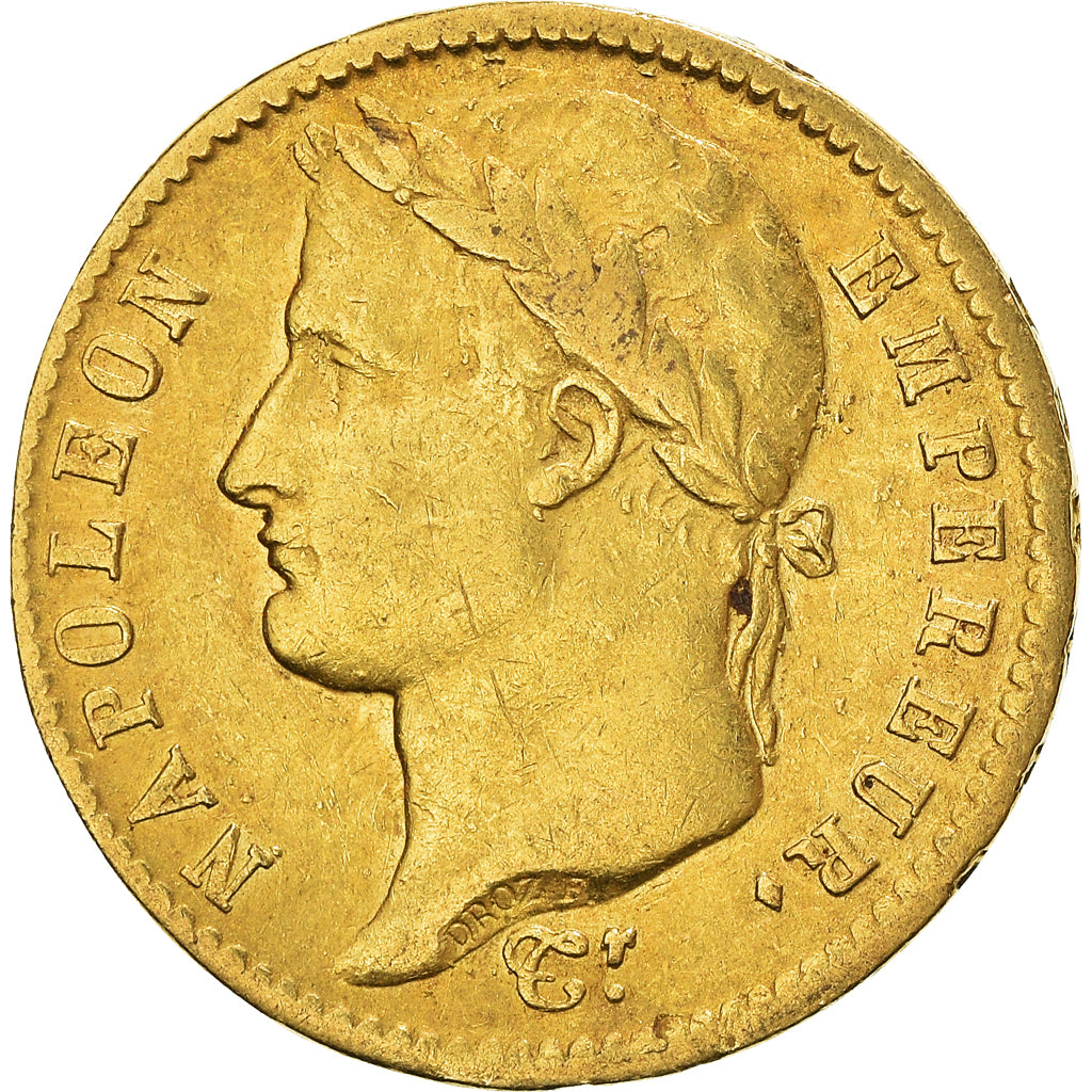 Moeda, França, Napoléon I, 20 Francs, 1811, Paris, EF(40-45), Dourado