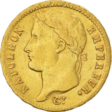 Moeda, França, Napoléon I, 20 Francs, 1813, Paris, EF(40-45), Dourado