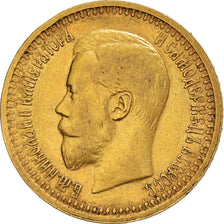 Moneta, Russia, Nicholas II, 7 Roubles 50 Kopeks, 1897, St. Petersburg, BB, Oro