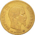 Moneda, Francia, Napoleon III, 10 Francs, 1857, Paris, BC+, Oro, KM:784.3