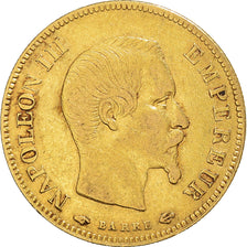 Moneta, Francja, Napoleon III, 10 Francs, 1857, Paris, VF(30-35), Złoto
