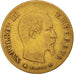 Moneta, Francia, Napoléon III, 10 Francs, 1859, Strasbourg, MB+, Oro, KM:784.4