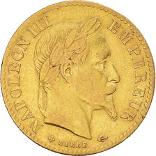 Munten, Frankrijk, Napoleon III, Napoléon III, 10 Francs, 1865, Strasbourg, ZF