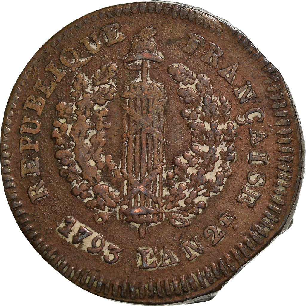 Coin, German States, MAINZ, Friedrich Karl Josef, 2 Sols, 1793, Mayence