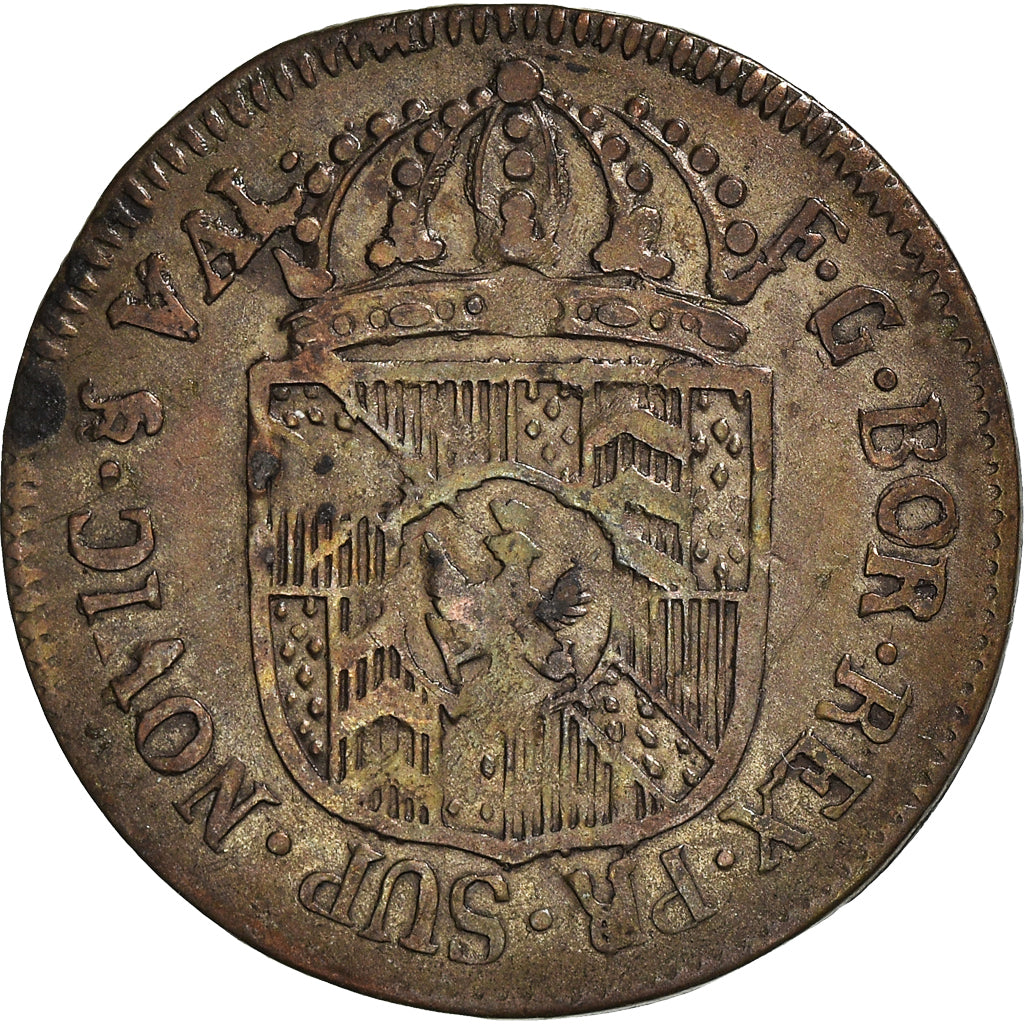 Coin, SWISS CANTONS, NEUCHATEL, 1/2 Batzen, 1793, Neuenburg, EF(40-45), Billon