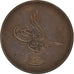 Monnaie, Égypte, Abdul Aziz, 40 Para, Qirsh, 1869, Misr, TTB, Bronze, KM:248.1