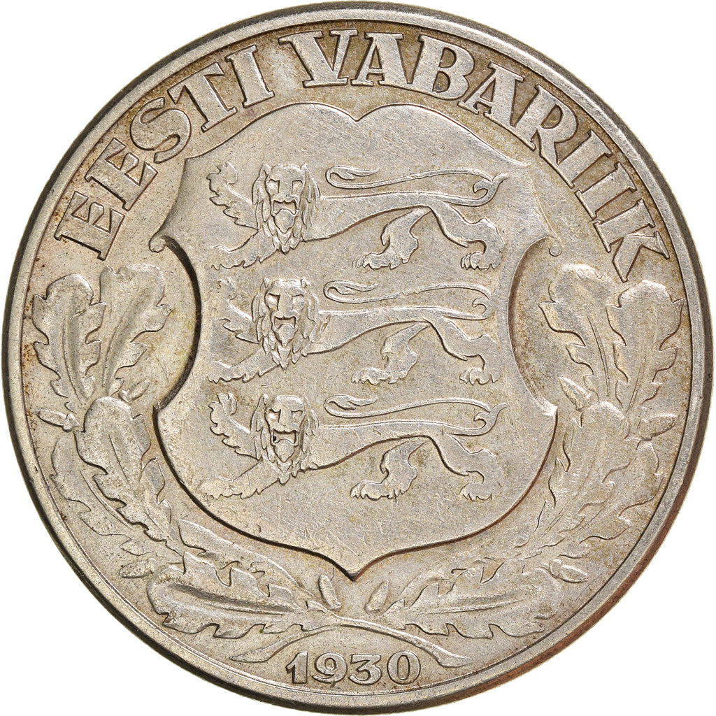 Coin, Estonia, 2 Krooni, 1930, EF(40-45), Silver, KM:20