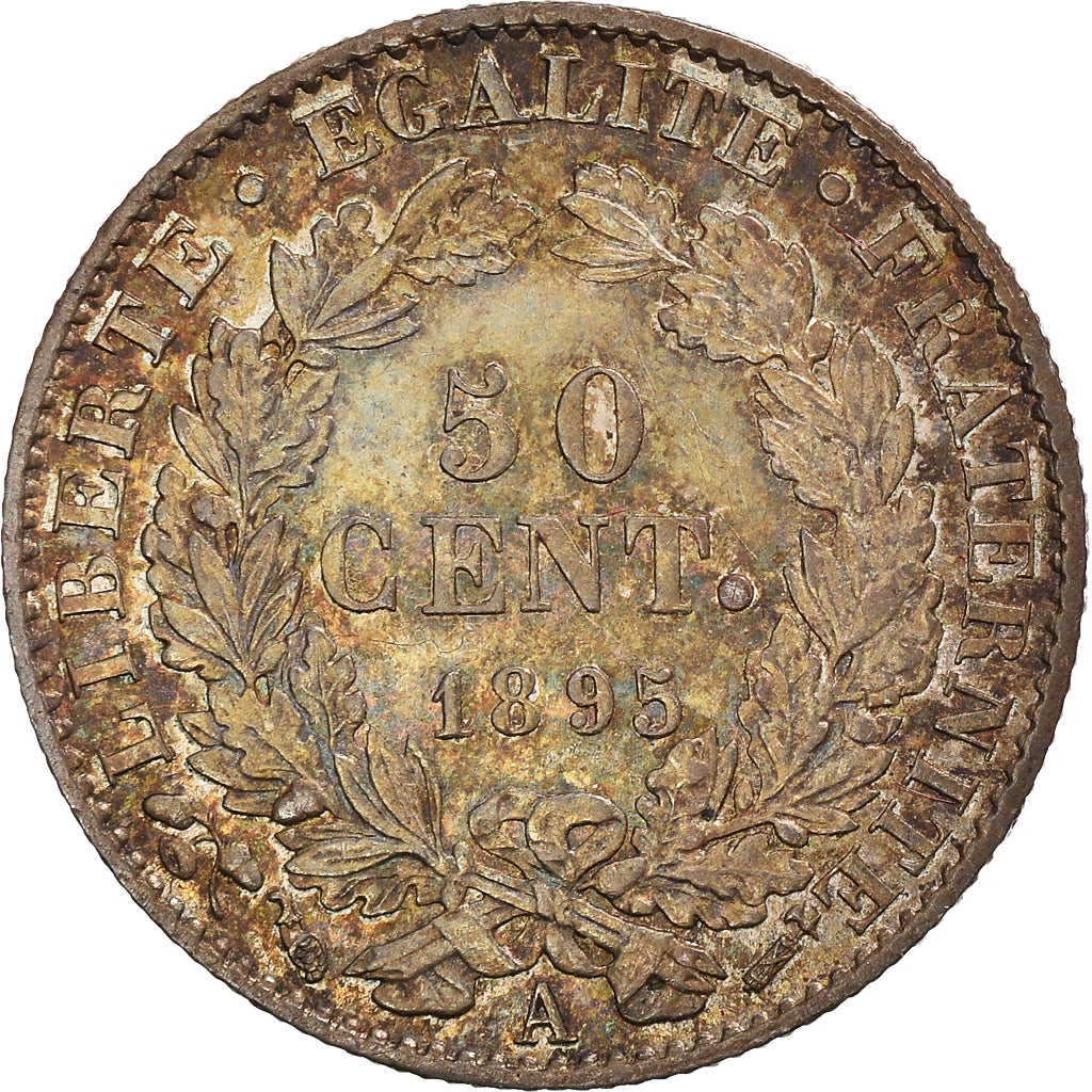 Münze, Frankreich, Cérès, 50 Centimes, 1895, Paris, VZ, Silber, KM:834.1