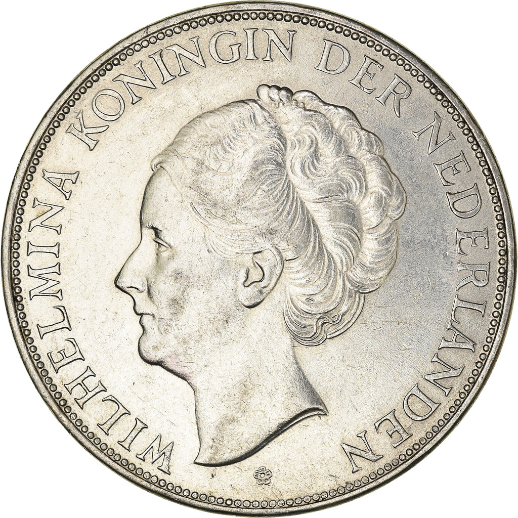 Coin, Netherlands, Wilhelmina I, 2-1/2 Gulden, 1939, Utrecht, AU(55-58), Silver
