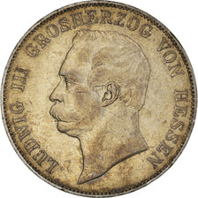 Coin, German States, HESSE-DARMSTADT, Ludwig III, Thaler, 1858, Darmstadt