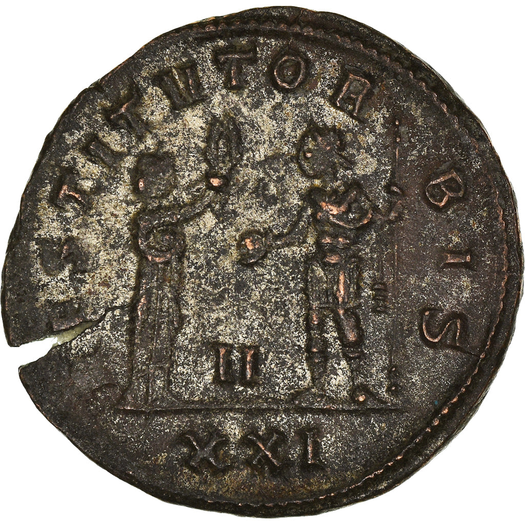 Moneta, Carus, Antoninianus, 282, Siscia, AU(55-58), Bilon, RIC:106