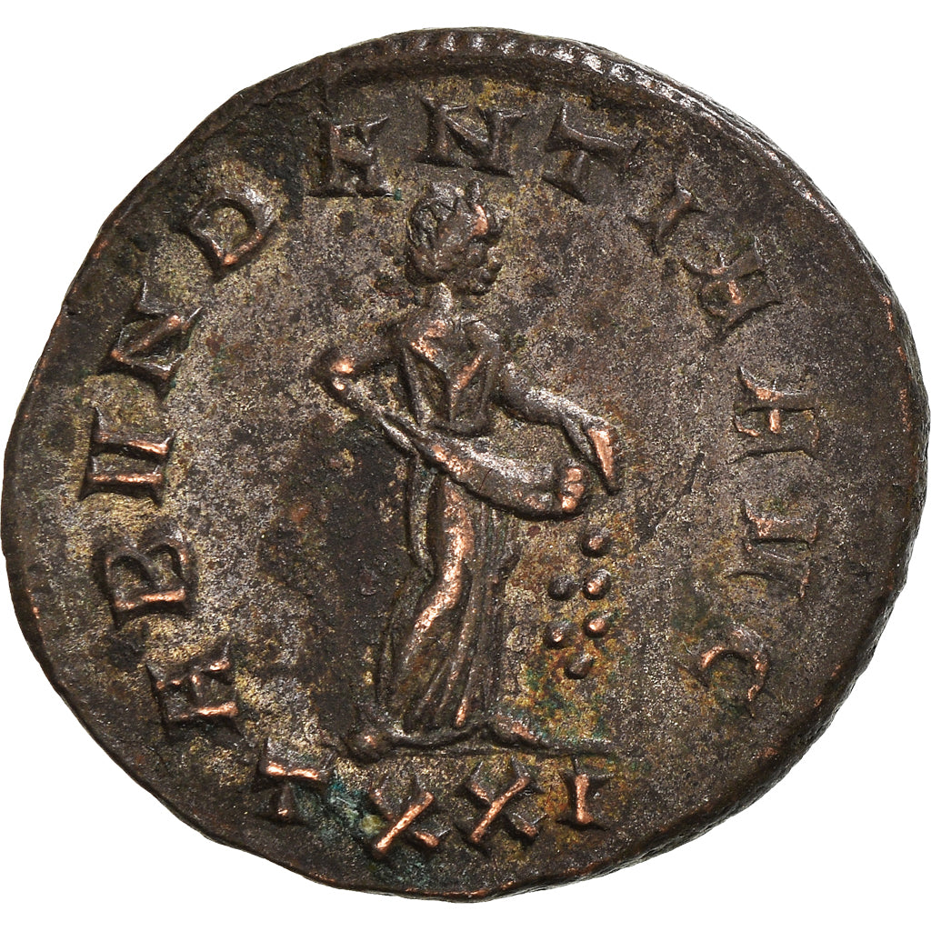 Münze, Carus, Antoninianus, 282, Ticinum, VZ, Billon, RIC:manque
