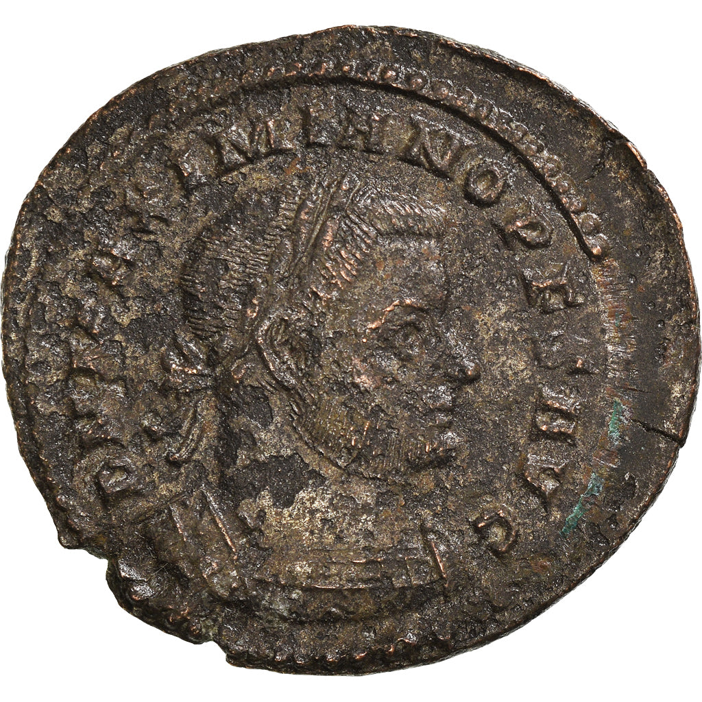 Münze, Maximianus, Follis, 307, Trier, SS+, Bronze, RIC:705 var.