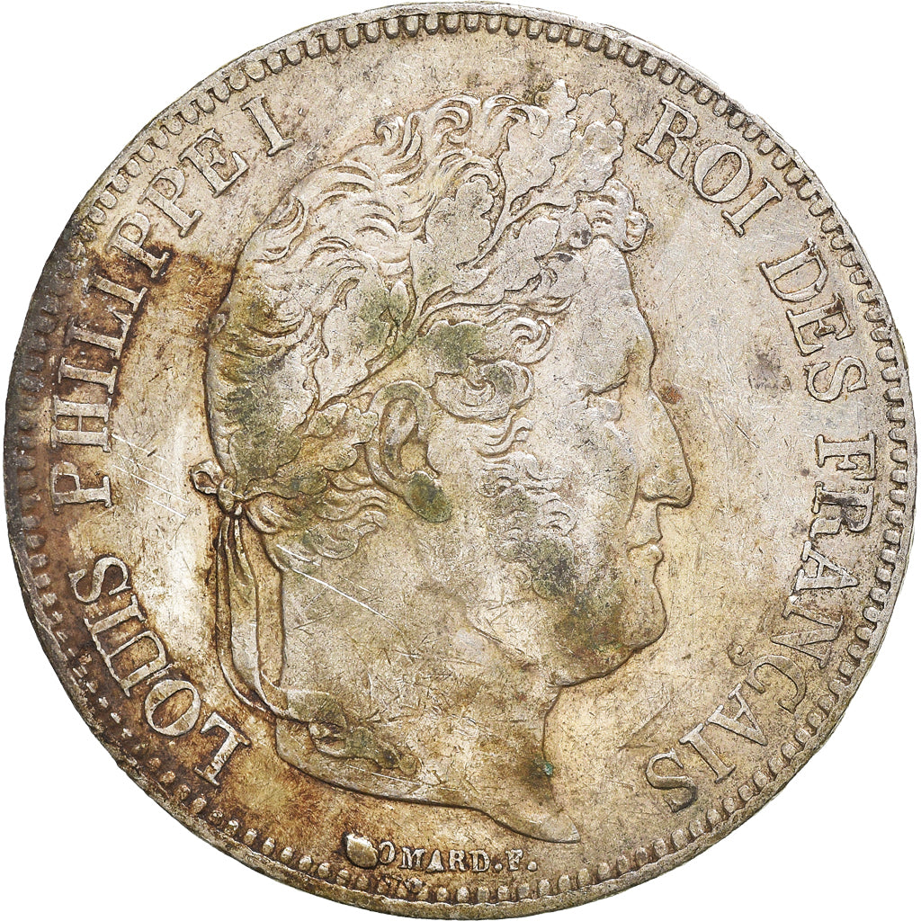 Coin, France, Louis-Philippe, 5 Francs, 1833, Lille, VF(30-35), Silver