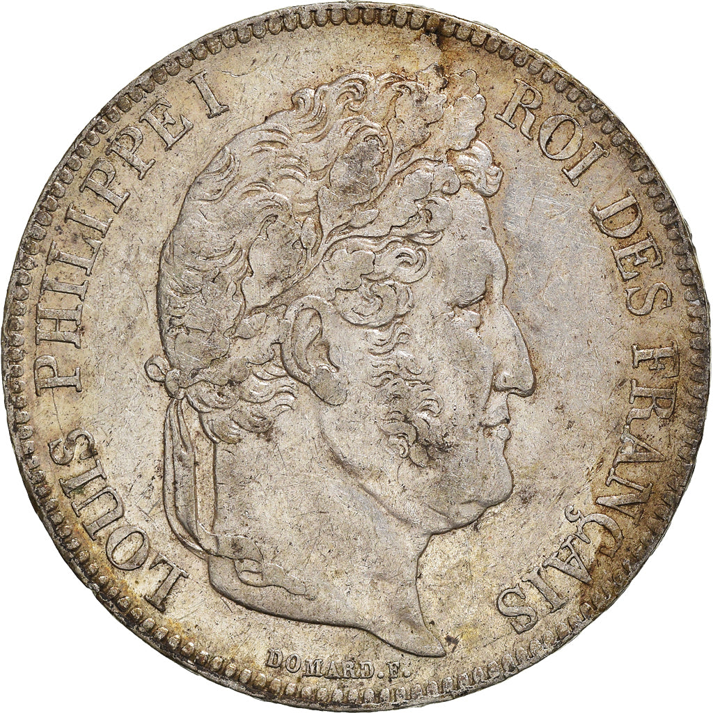 Coin, France, Louis-Philippe, 5 Francs, 1837, Lille, EF(40-45), Silver