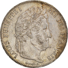 Coin, France, Louis-Philippe, 5 Francs, 1837, Lille, EF(40-45), Silver