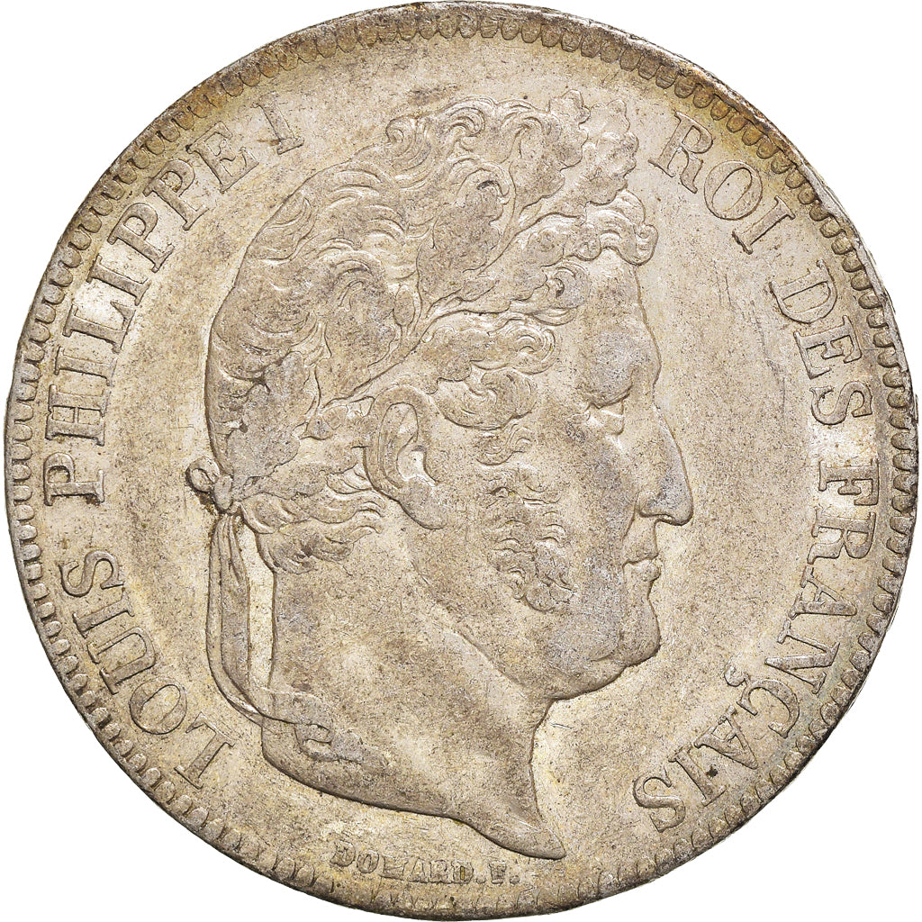 Coin, France, Louis-Philippe, 5 Francs, 1838, Lille, EF(40-45), Silver