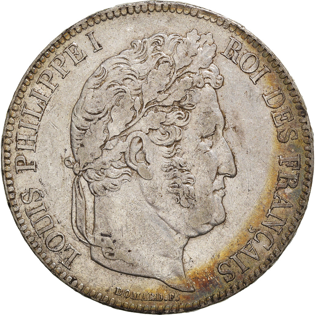 Coin, France, Louis-Philippe, 5 Francs, 1838, Rouen, EF(40-45), Silver