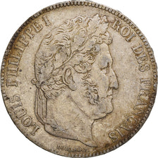 Coin, France, Louis-Philippe, 5 Francs, 1838, Strasbourg, VF(30-35), Silver