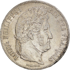 Coin, France, Louis-Philippe, 5 Francs, 1839, Paris, EF(40-45), Silver