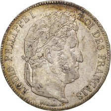 Coin, France, Louis-Philippe, 5 Francs, 1839, Paris, EF(40-45), Silver