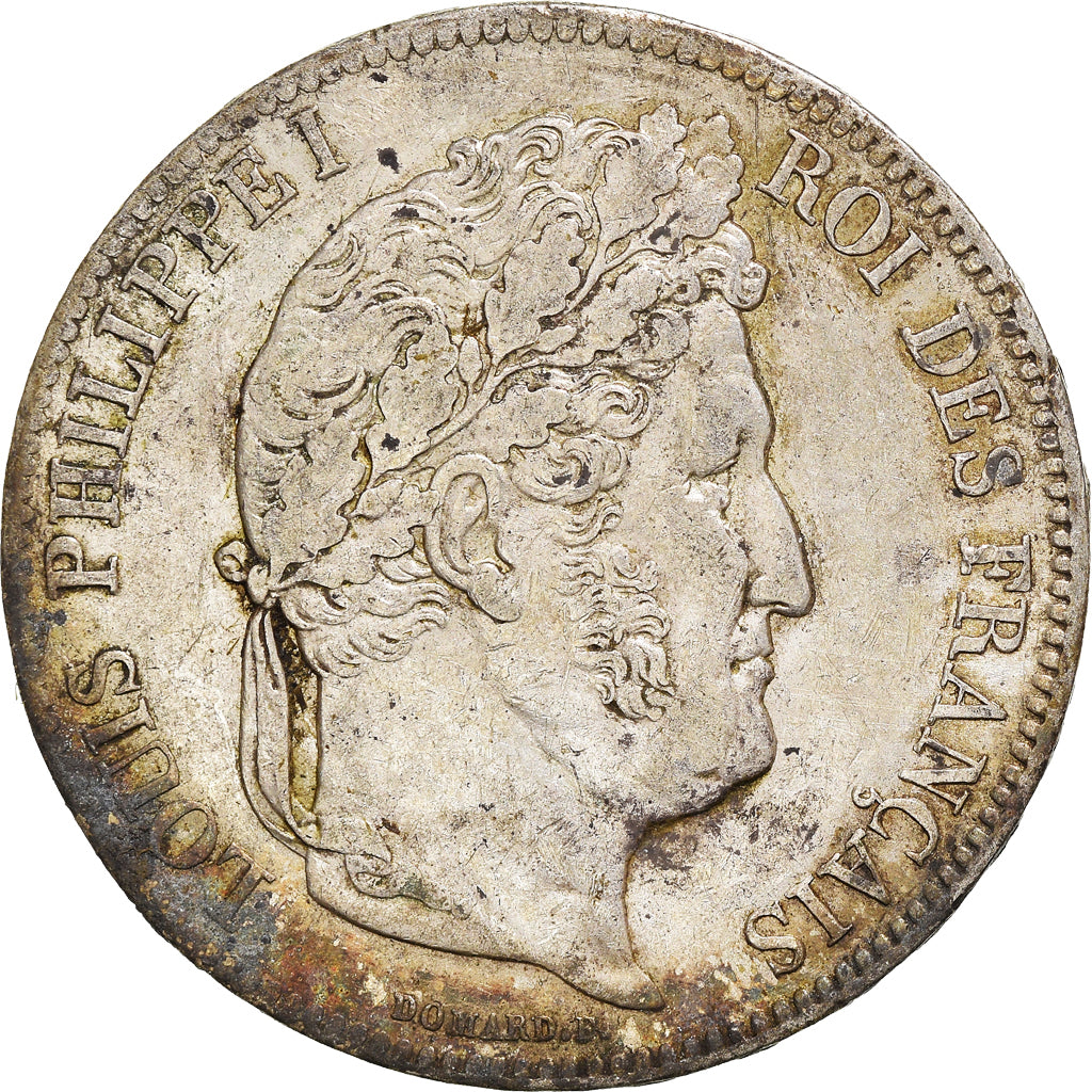 Coin, France, Louis-Philippe, 5 Francs, 1839, Paris, EF(40-45), Silver