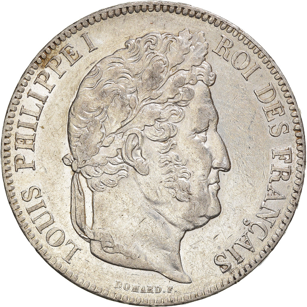 Coin, France, Louis-Philippe, 5 Francs, 1840, Paris, AU(50-53), Silver