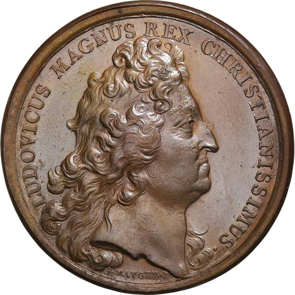 Frankrijk, Medaille, Louis XIV, Hommage du Duc de Lorraine, 1699, Mauger, UNC-