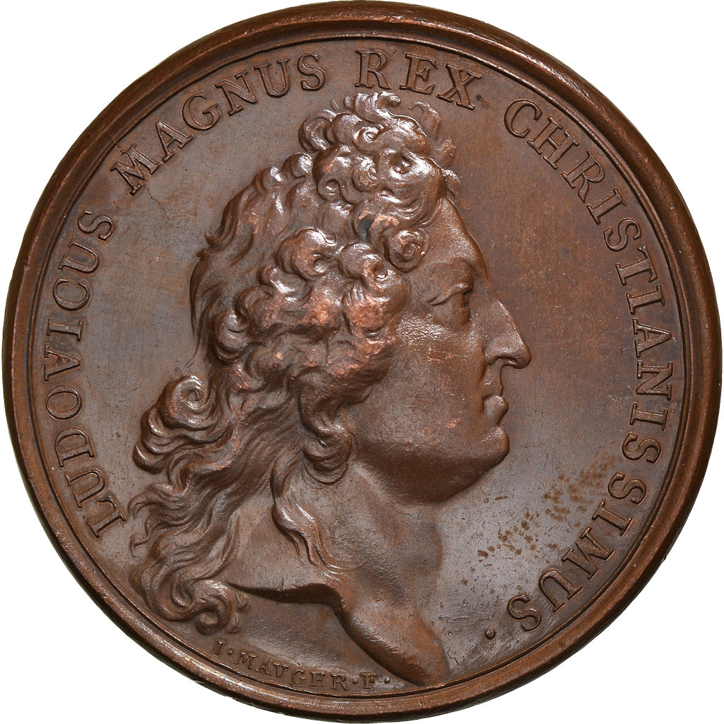 Francia, medalla, Louis XIV, Maison Royale de SAint-Cyr, 1687, Mauger, EBC+