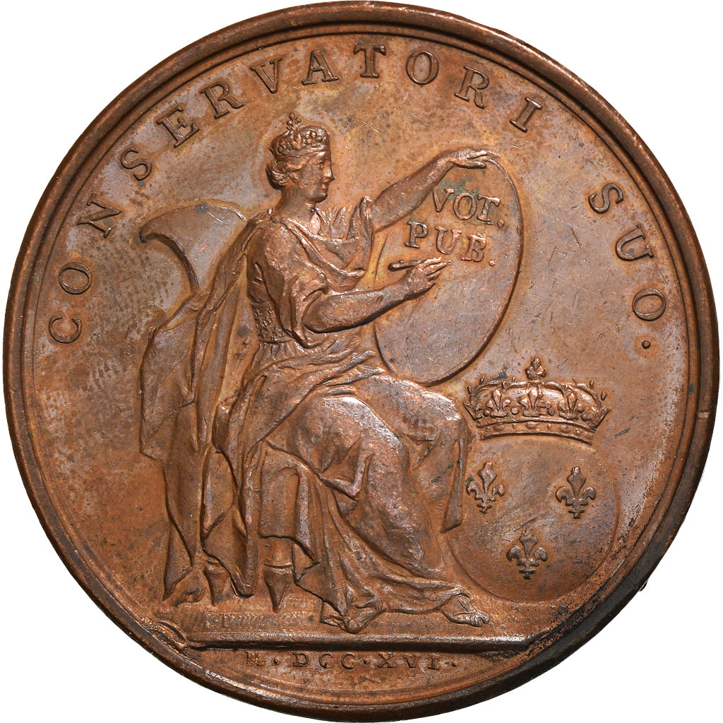 France, Medal, Louis XV, Philippe d'Orléans, Application du Régent aux