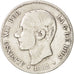 Coin, Spain, Alfonso XII, 2 Pesetas, 1882, VF(30-35), Silver, KM:678.2