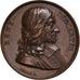 France, Médaille, Galerie des Grands Hommes, René Descartes, 1819, Galle, SUP
