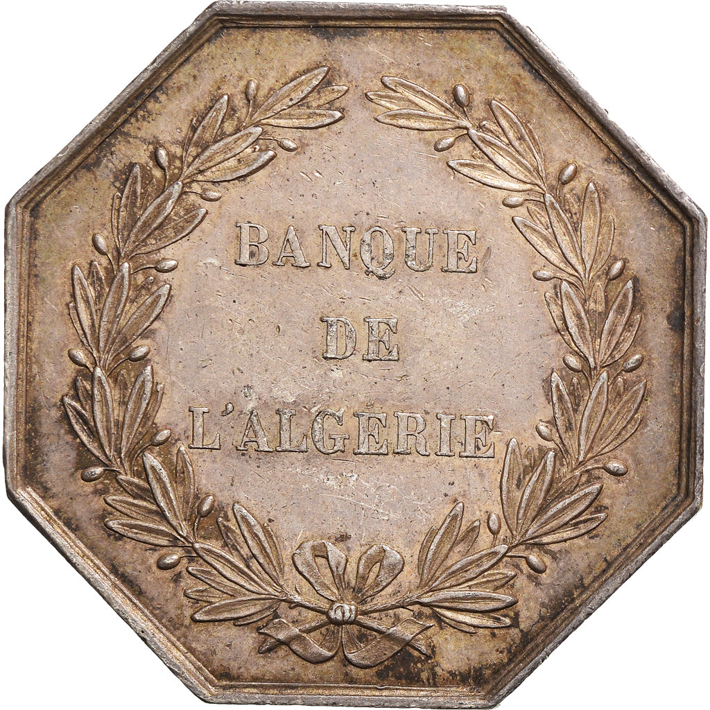 Algeria, Token, Banque de l'Algérie, nd (1845-1860), Gayrard, AU(55-58)