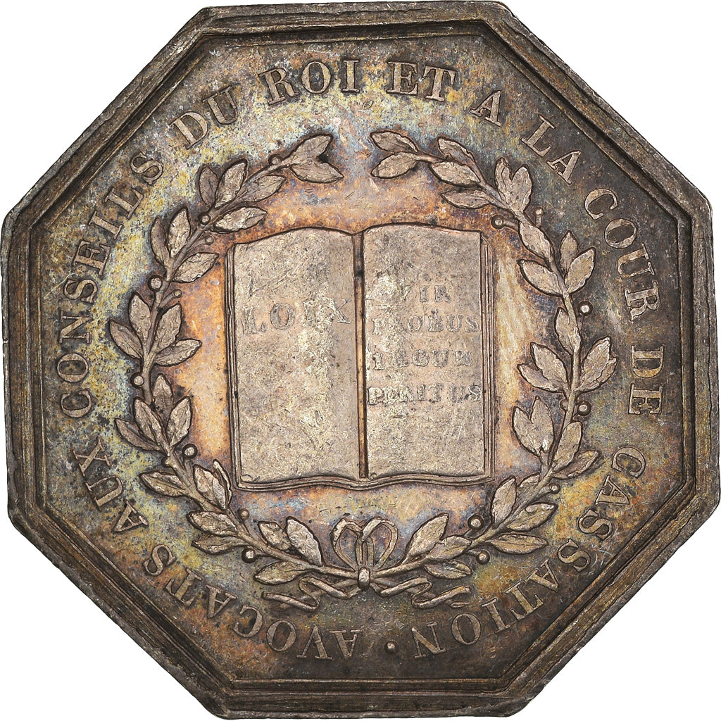 Frankrijk, Token, Louis XVIII, Avocats aux Conseils du Roi, Andrieu, ZF+, Zilver