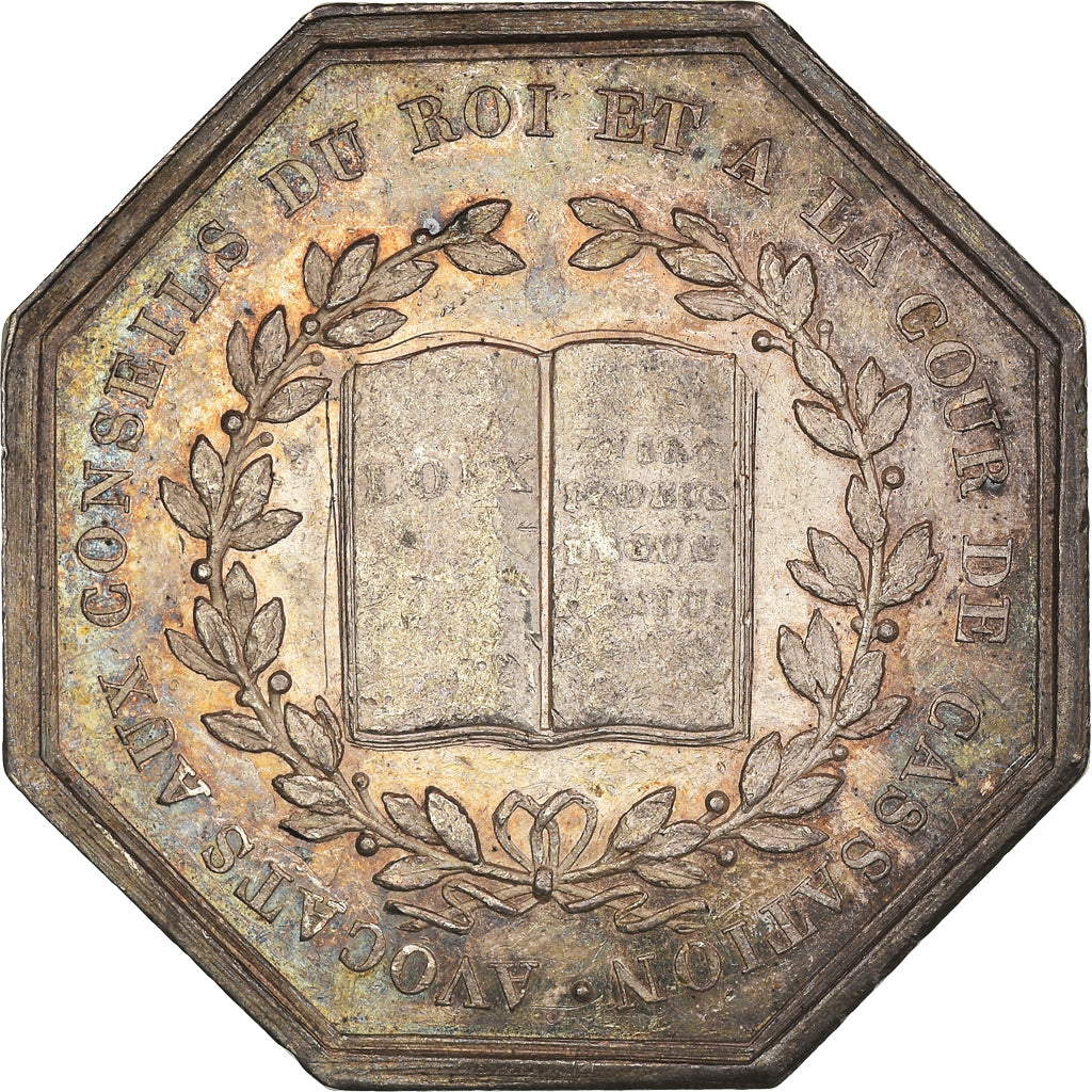 Frankrijk, Token, Louis XVIII, Avocats aux Conseils du Roi, Andrieu, ZF+, Zilver