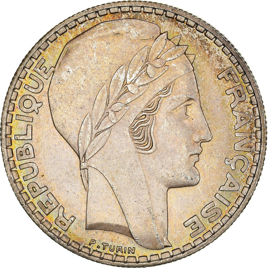 Munten, Frankrijk, Turin, 20 Francs, 1933, Paris, PR+, Zilver, KM:879