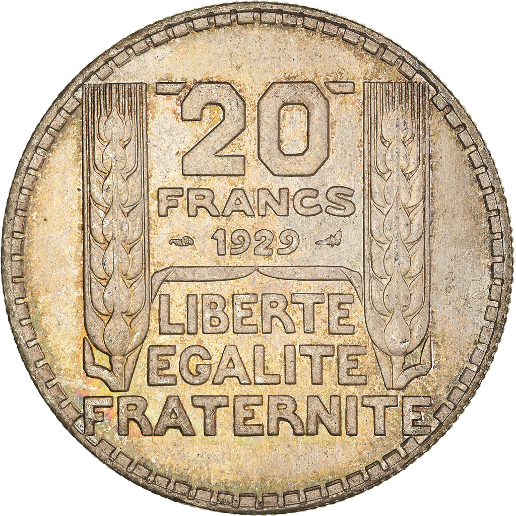 Coin, France, Turin, 20 Francs, 1929, Paris, MS(60-62), Silver, KM:879