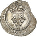Coin, France, Charles VI, Florette, Tournai, VF(30-35), Billon, Duplessy:387A