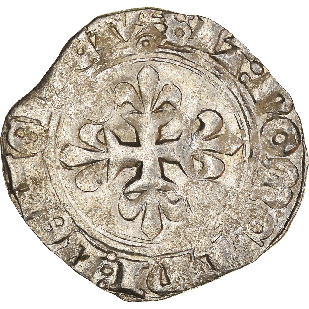 Moeda, França, Charles VI, Florette, Paris, VF(30-35), Lingote, Duplessy:387A