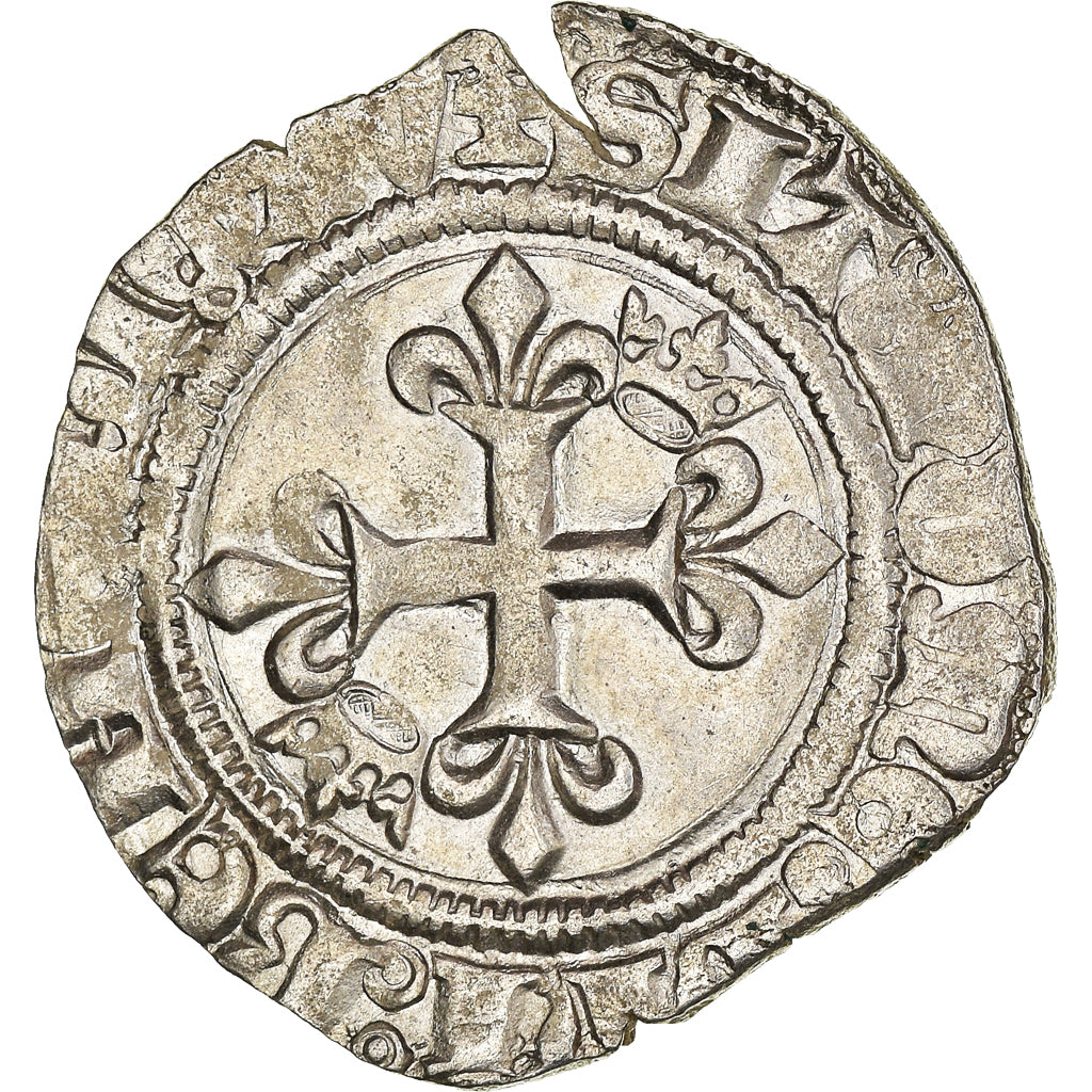 Münze, Frankreich, Charles VI, Florette, Paris, SS, Billon, Duplessy:387A